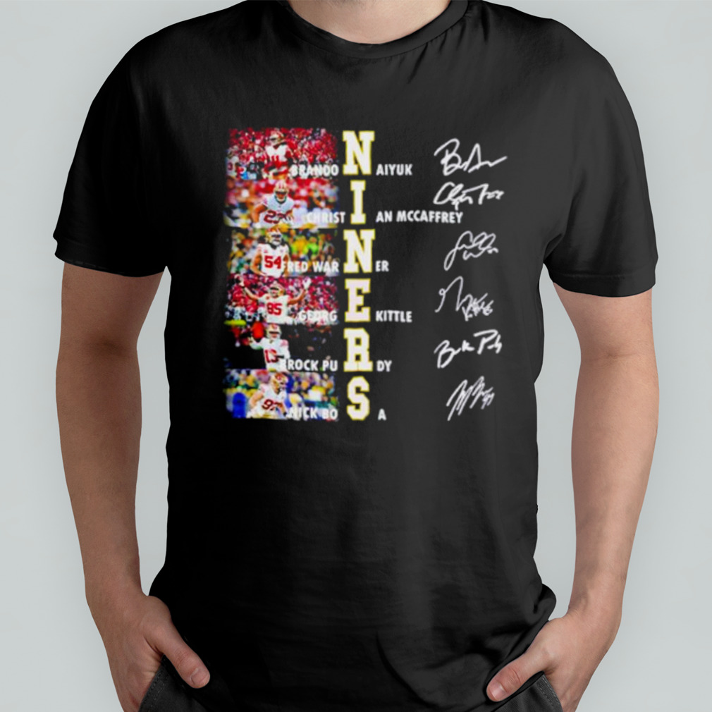 San Francisco 49ers Niners signatures shirt