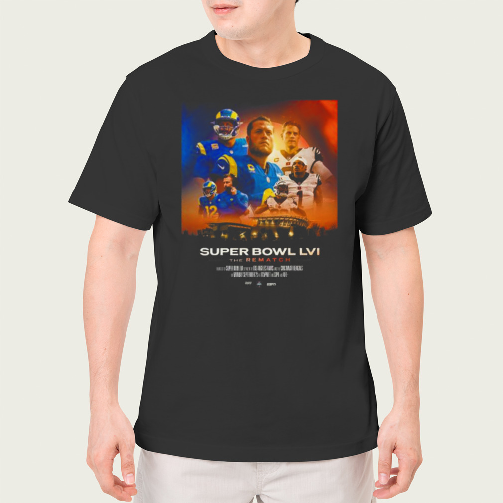 Los Angeles Rams Vs Cincinnati Bengals 2023 Super Bowl Lvi The Rematch Shirt  - Peanutstee