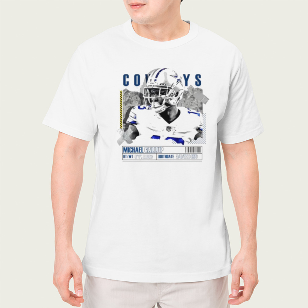 Michael Gallup Football Paper Poster Dallas Cowboys shirt