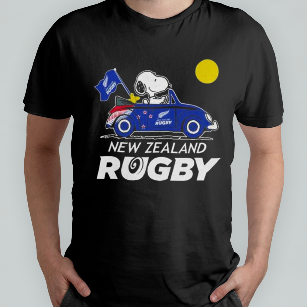 Snoopy And Woodstock New Zealand Rugby On Car 2023 shirt