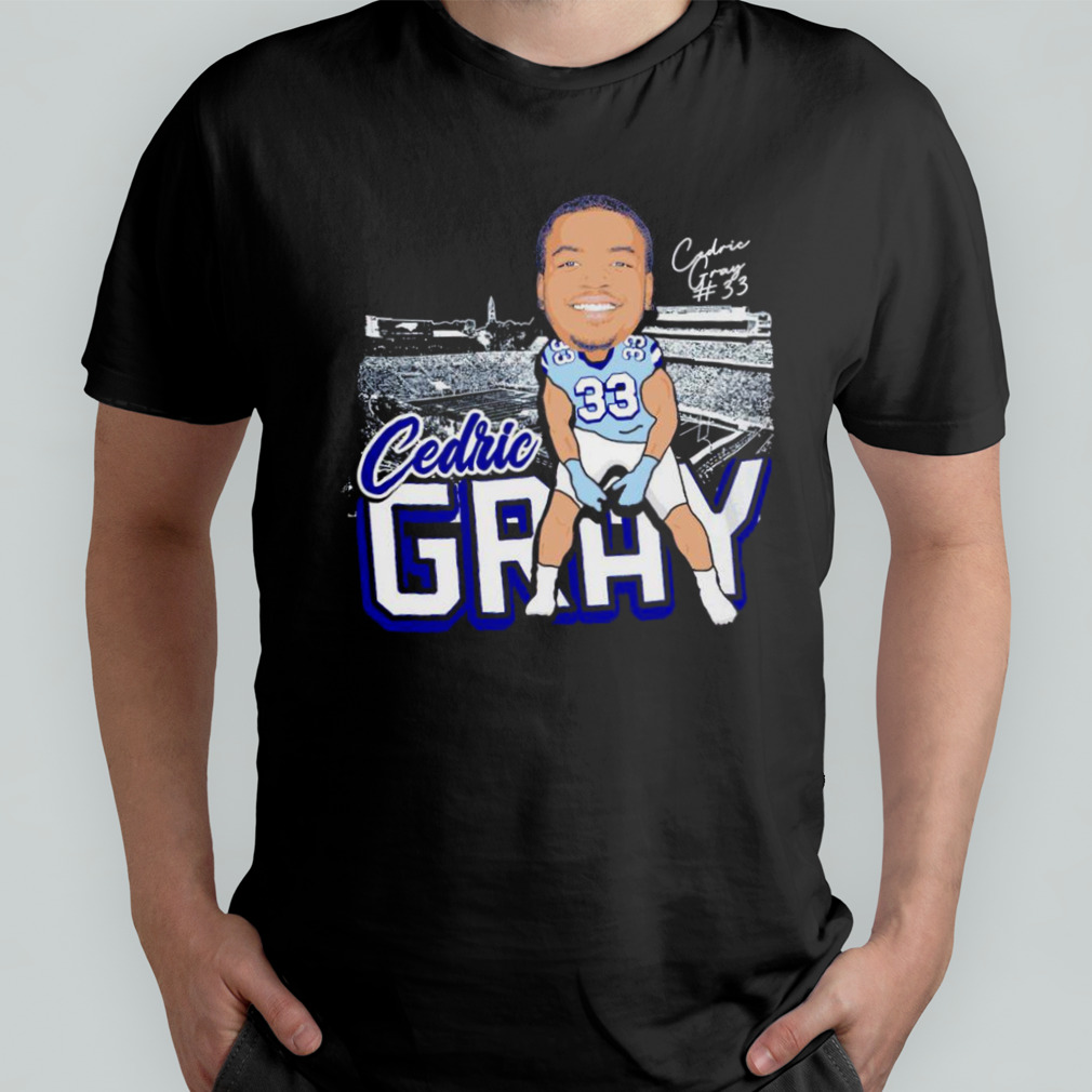 Cedric Gray caricature signature shirt
