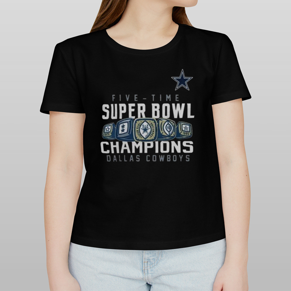 Dallas Cowboys Five time Super Bowl Champions 2023 T shirt - Limotees