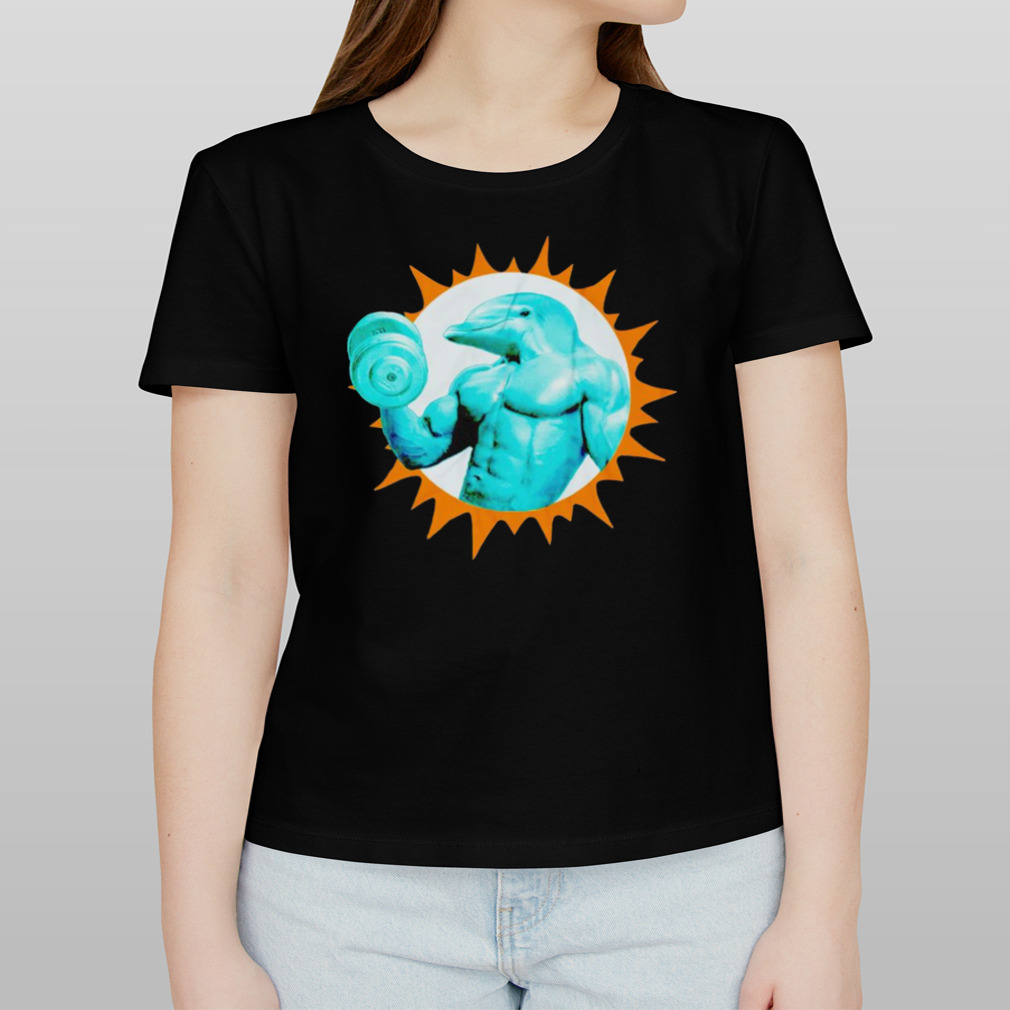 Miami Dolphins Gym Suns Out Fins Out Shirt