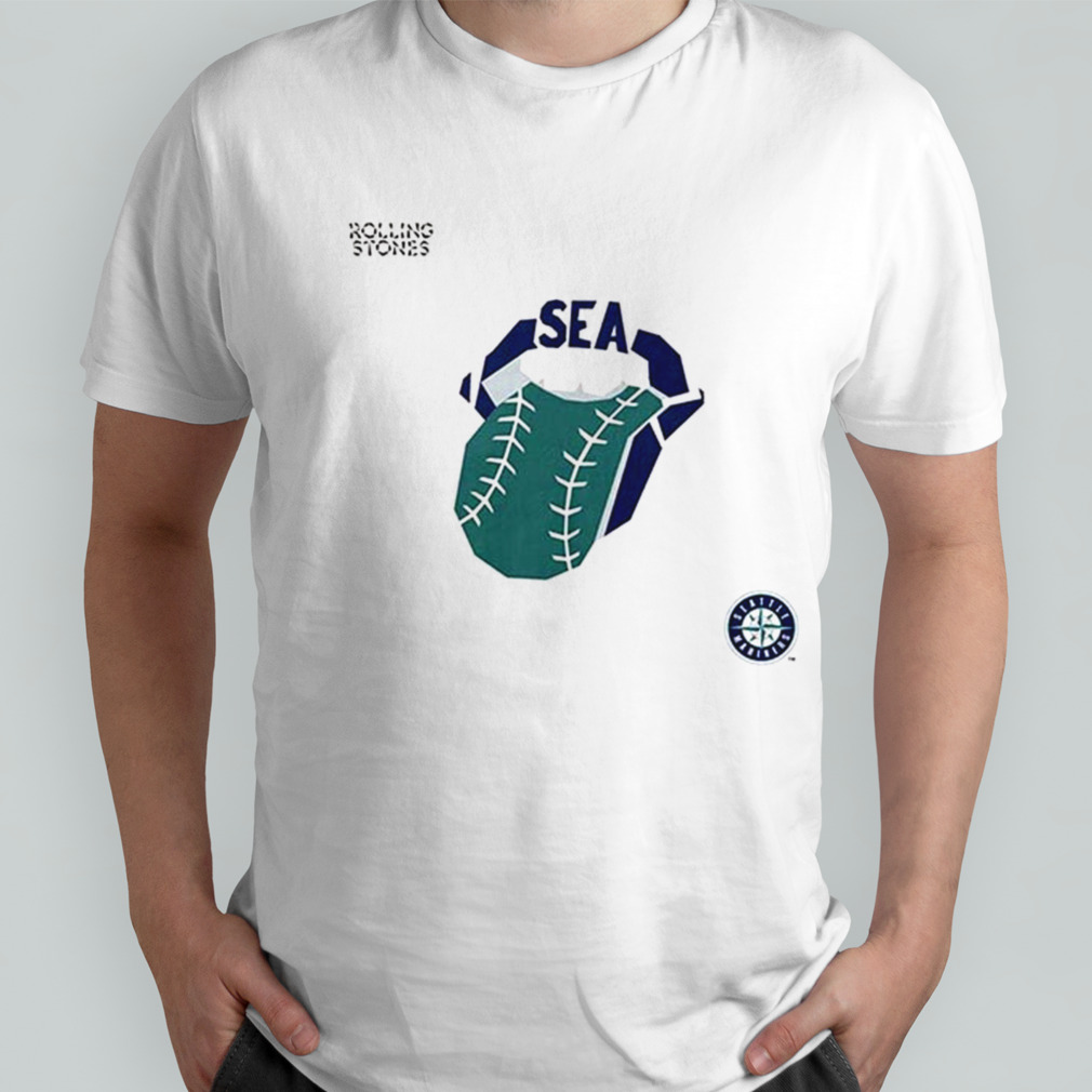 The Rolling Stones x Seattle Mariners MLB Hackey Diamonds Limited Edition Vinyl Collection Collab T-Shirt