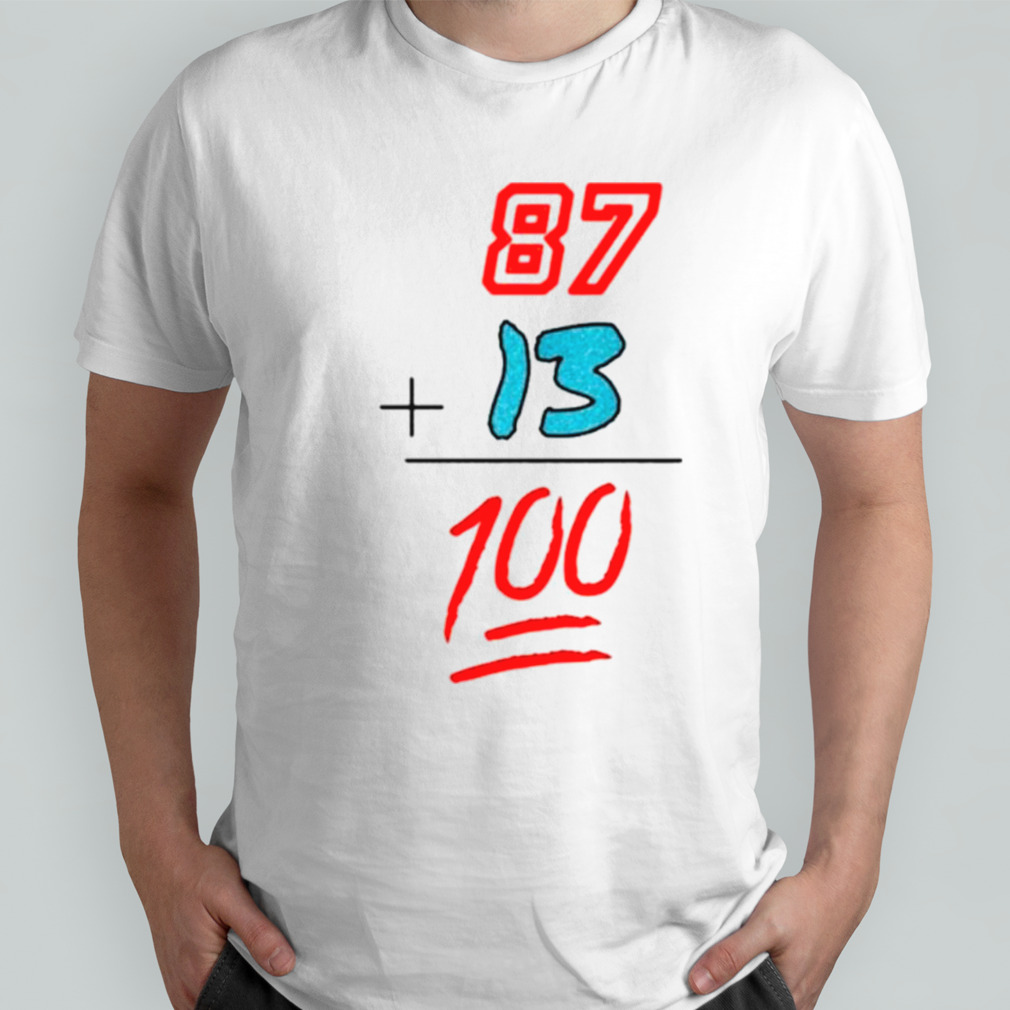Travis Kelce Swifties 87+13=100 shirt
