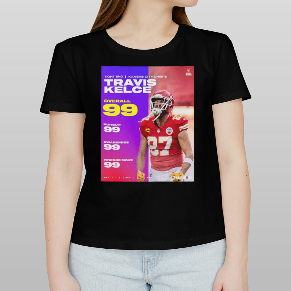 NFL Madden 24 Kansas City Chiefs Congrats on the most 99 club Travis Kelce  poster shirt, hoodie, sweater, long sleeve and tank top