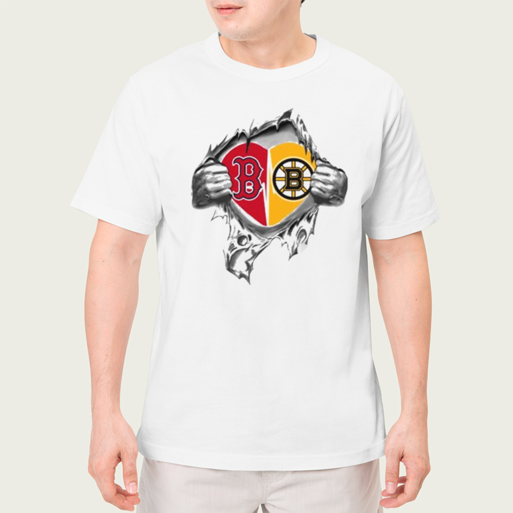 Blood Inside Me Boston Red Sox And Boston Bruins 2023 Shirt