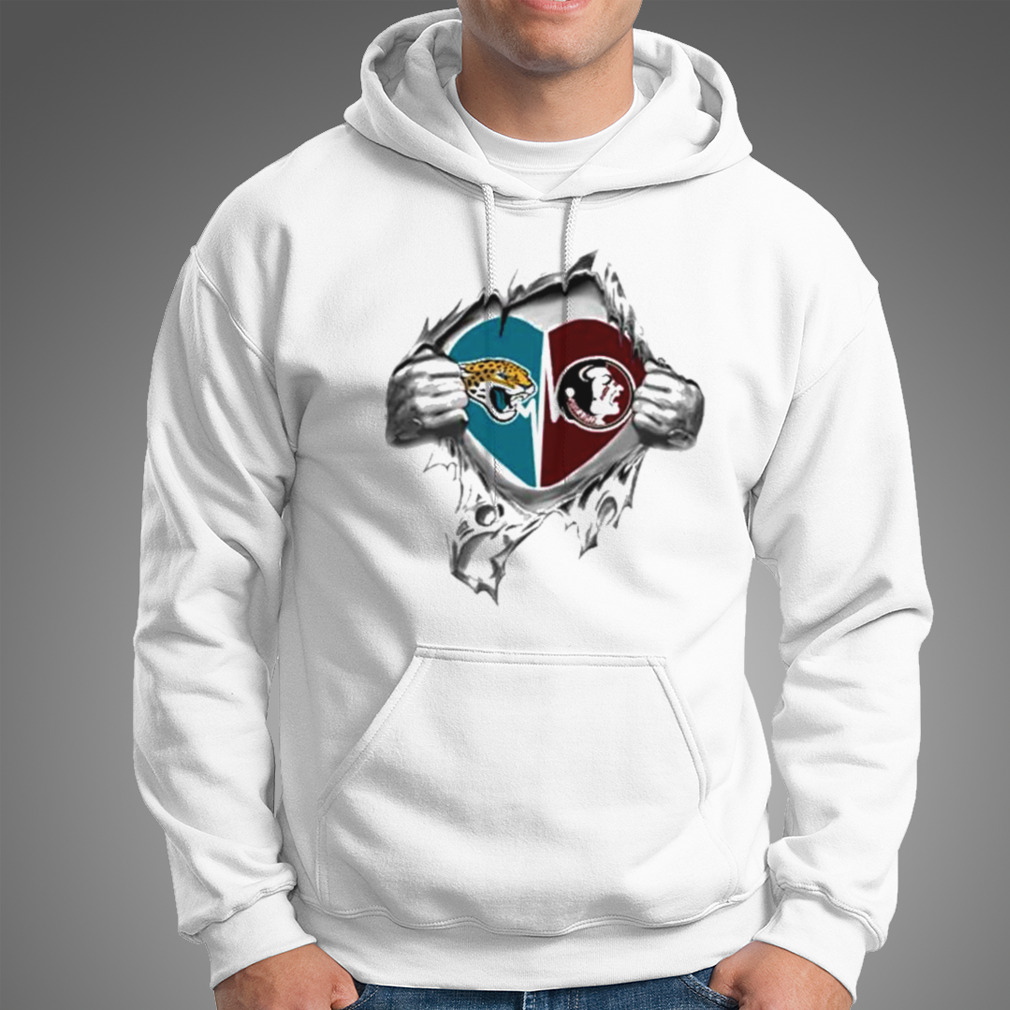 Blood Inside Me Jacksonville Jaguars And Florida State Seminoles 2023 Shirt  - Peanutstee