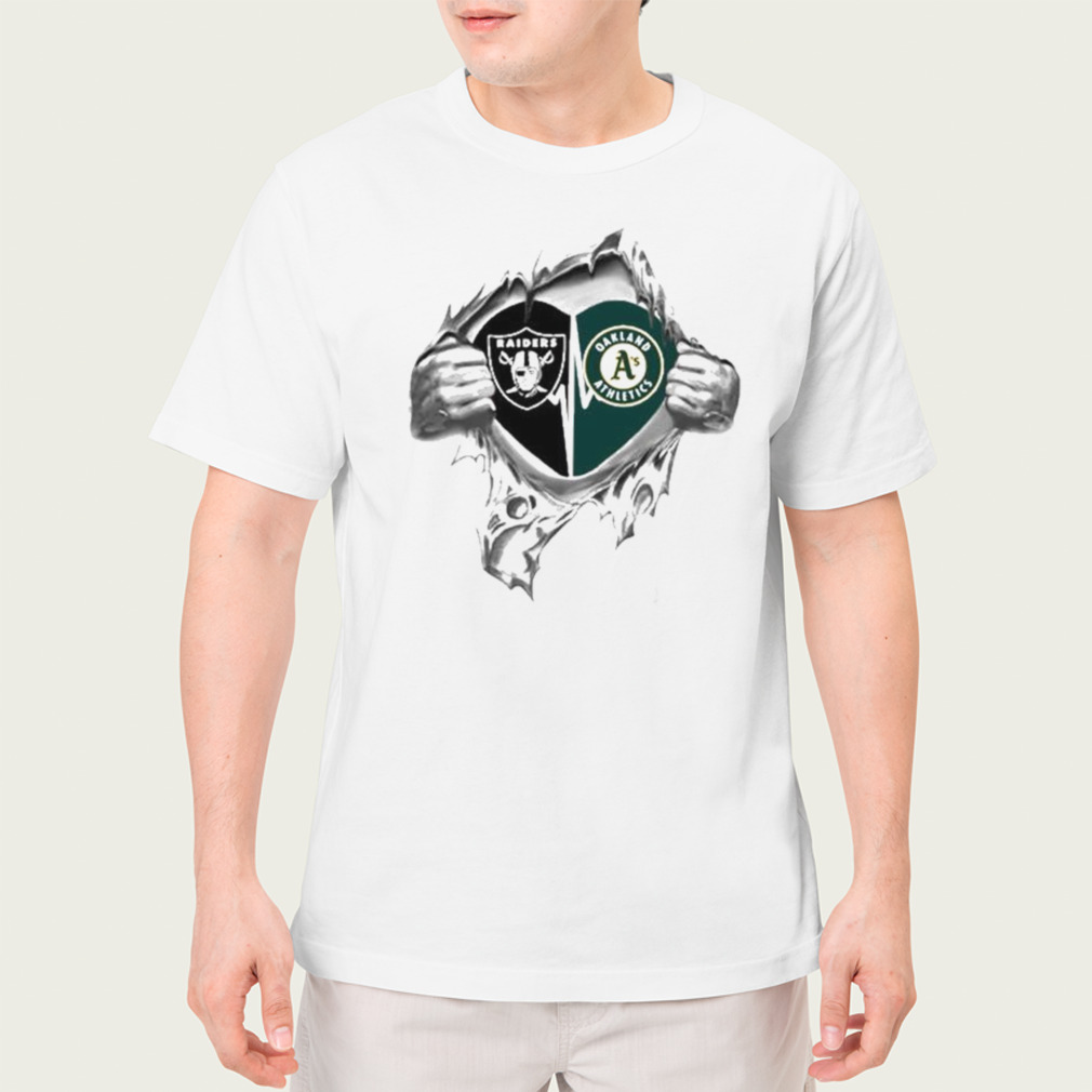 Blood Inside Me Las Vegas Raiders And Oakland Athletics 2023 Shirt