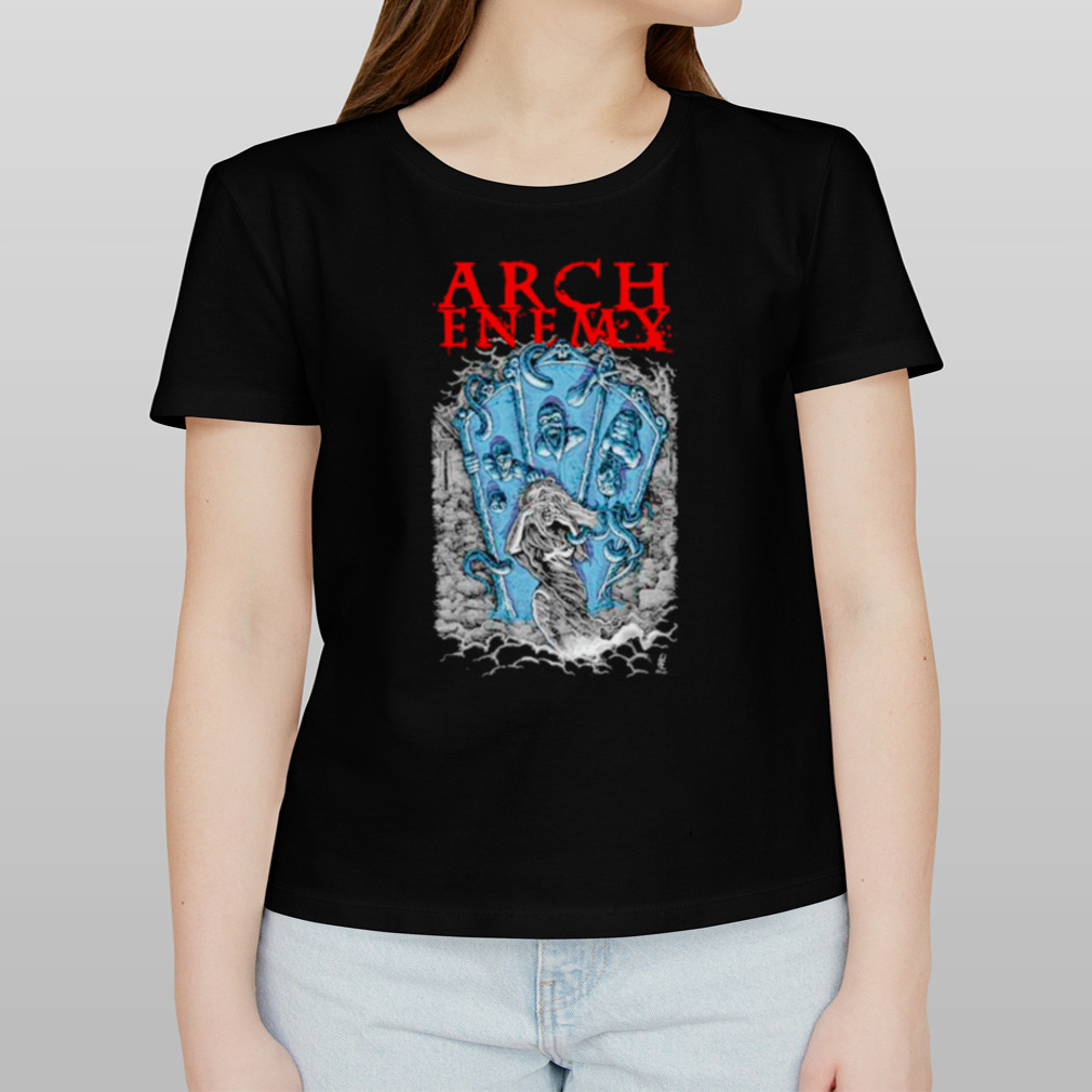 Arch enemy house of mirrors blue shirt
