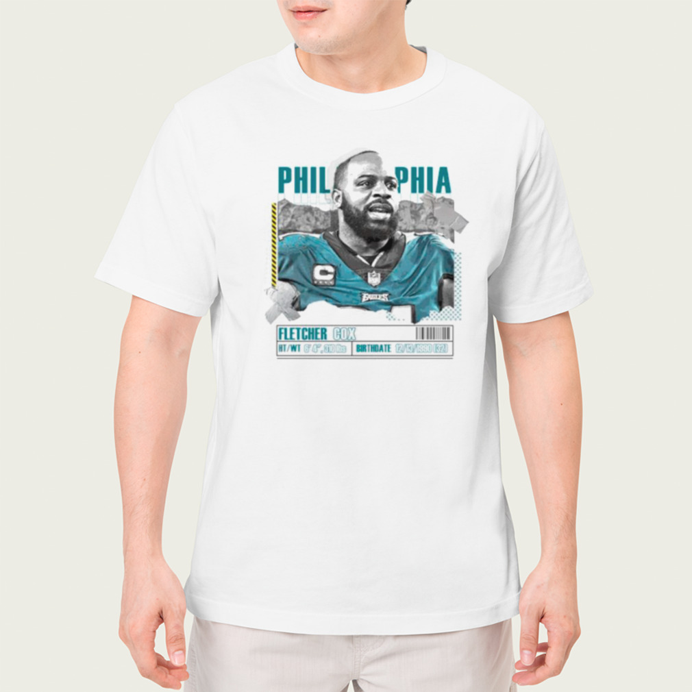 Fletcher Cox Football Paper Poster Eagles Shirt