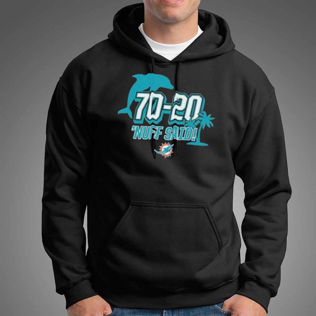 Miami Dolphins 70 20 Nuff Said Shirt