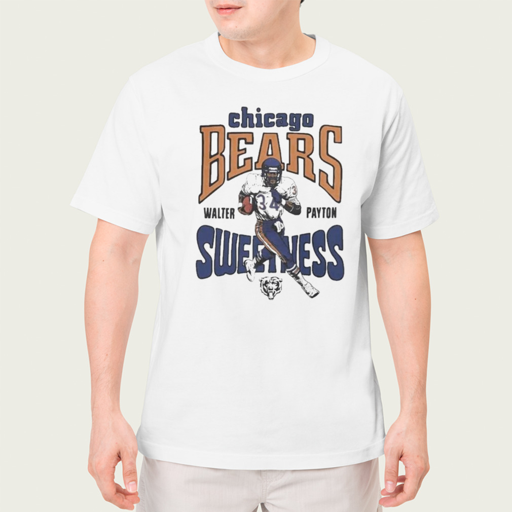 Walter Payton Ash Chicago Bears Retired Player Caricature Tri-Blend T-Shirt