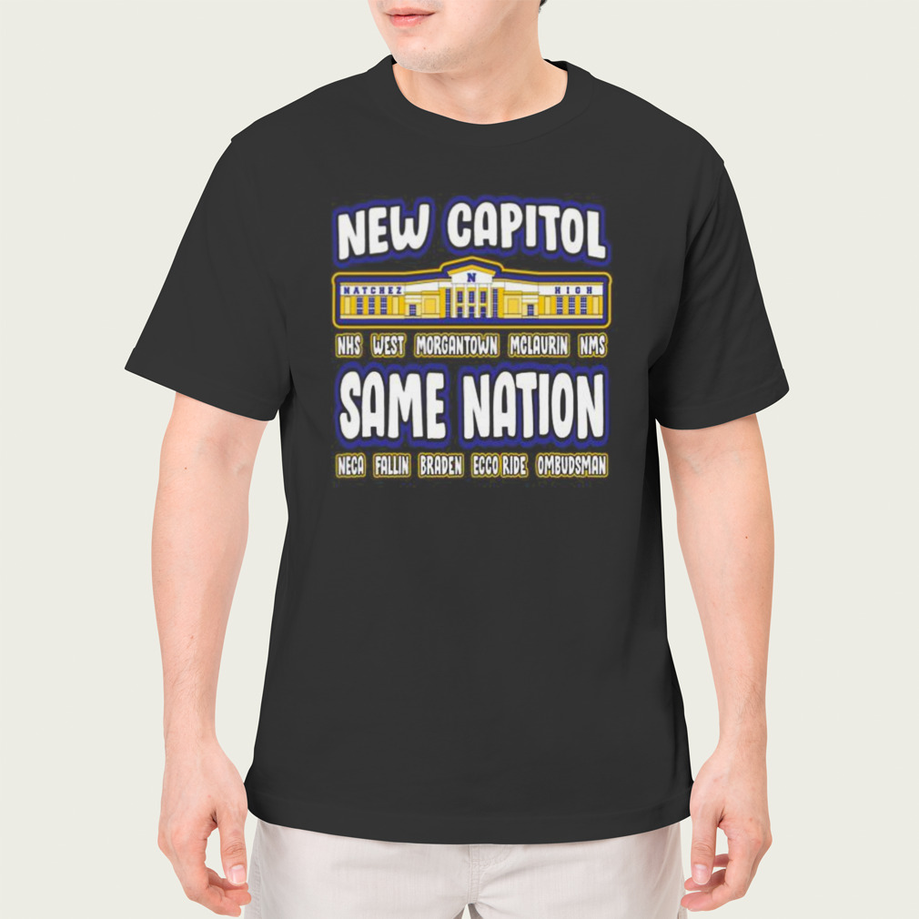 Natchez Bulldogs 2023 New Capital NHS West Morgantown Mclaurin NMS Same Nation shirt