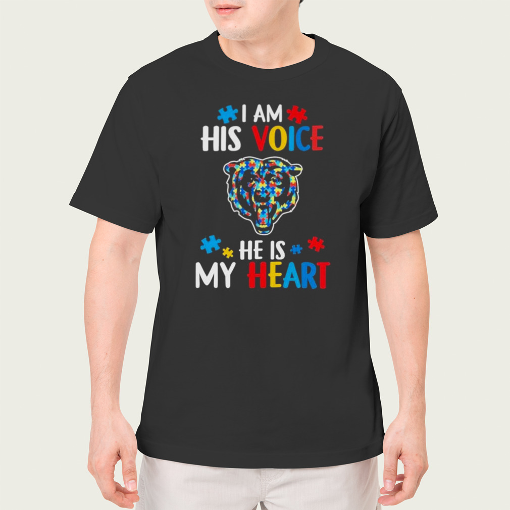 I Am A Bearsaholic Heart Chicago Bears T-Shirt - TeeNavi