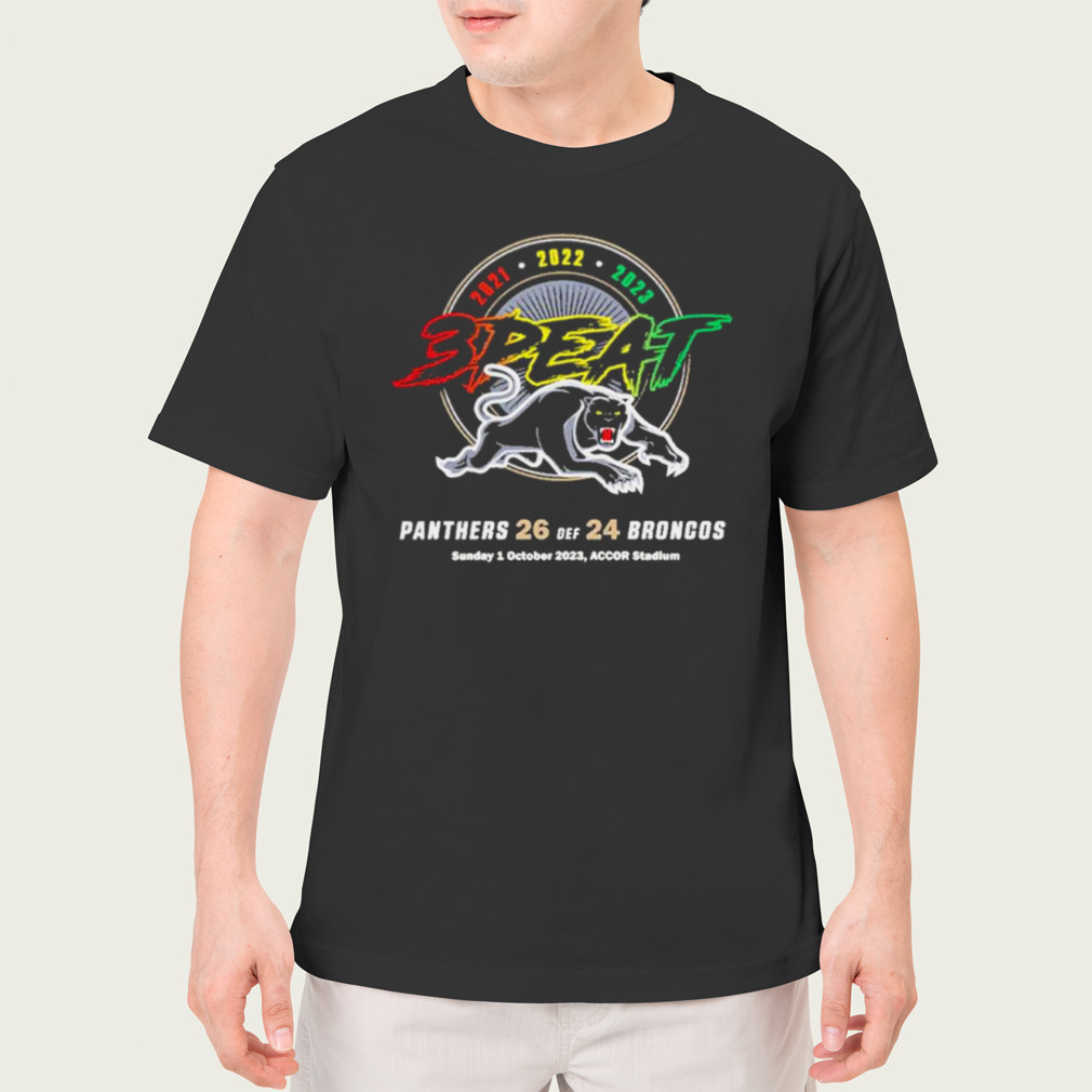 Penrith Panthers 26 Def 24 Broncos Sunday 1 October 2023 Shirt