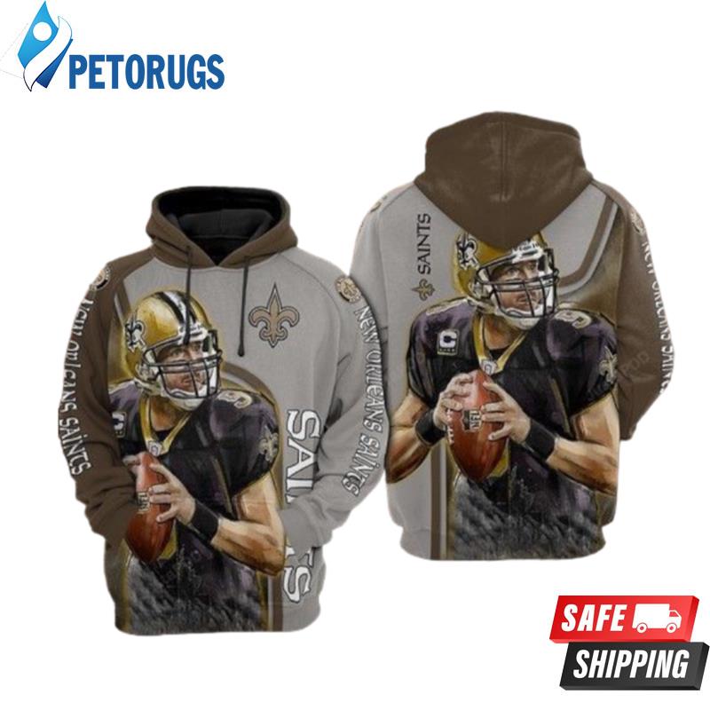 New Orleans Saints Nfl Football Drew Brees New Orleans Saints Drew Brees 3D  Hoodie - Peto Rugs