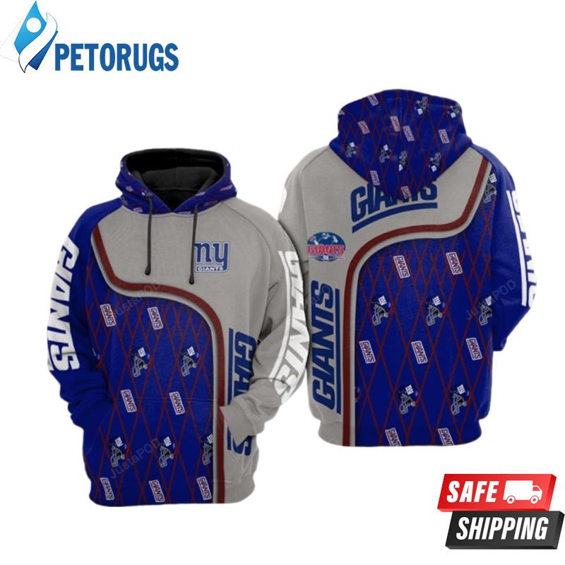 New York Giants Nfl Football Skull 21581 3D Hoodie