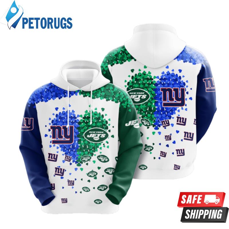 New York Jets Grid Pattern 3D Hoodie – SportsDexter