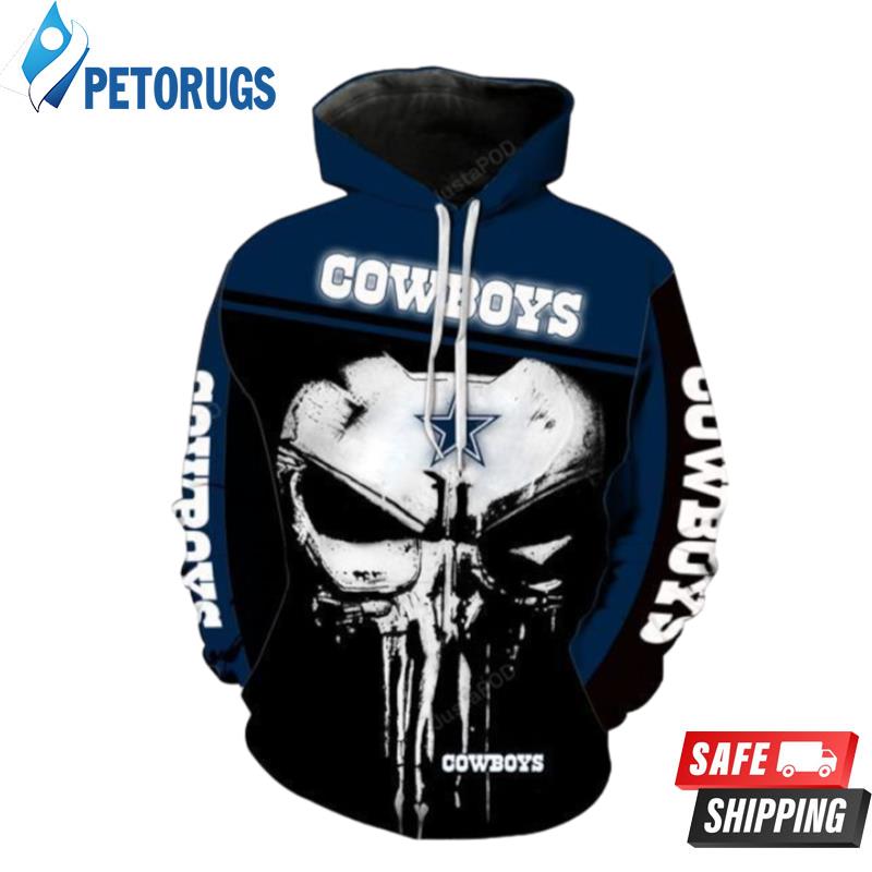 Dallas Cowboys NFL Punisher Skull Leather Jacket - Freedomdesign