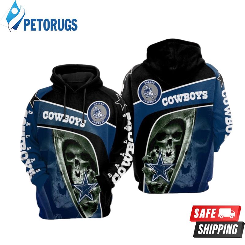 NFL Dallas Cowboys Skull 3D Hoodie Gift for Men and Women - T-shirts Low  Price