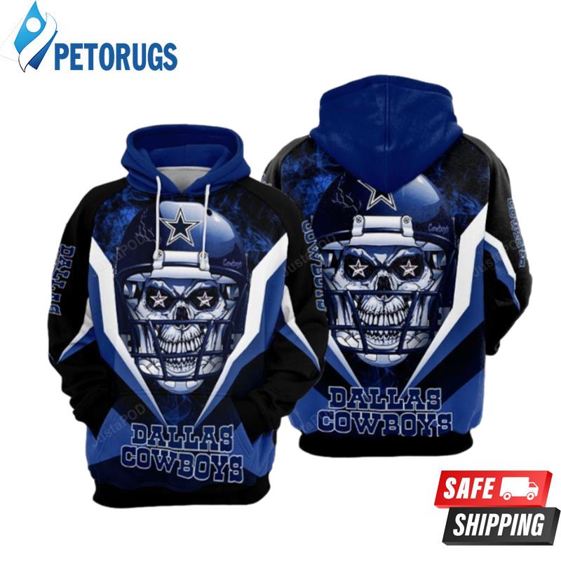 NFL Dallas Cowboys Skull 3D Hoodie Gift for Men and Women - T-shirts Low  Price