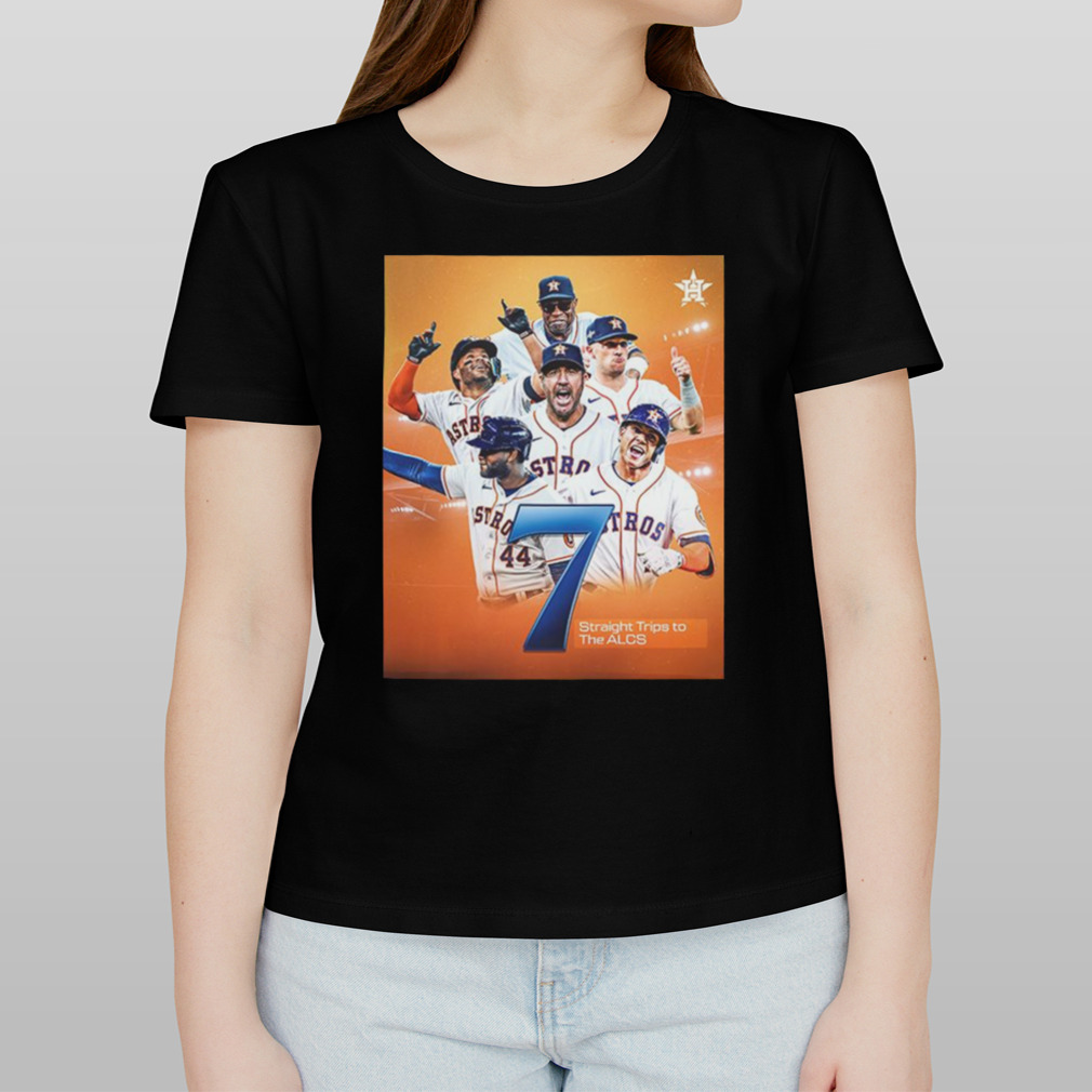 Houston Astros Lucky 7 Are Headed Back To The ALCS MLB 2023 Postseason T  Shirt - Limotees