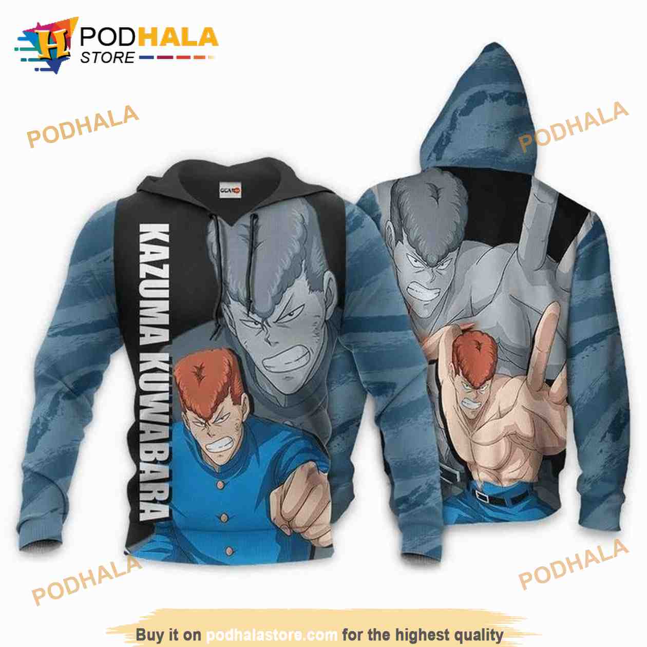 Yu Yu Hakusho Kazuma Kuwabara Anime Manga 3D Hoodie - Bring Your Ideas, Thoughts And Imaginations Into Reality Today