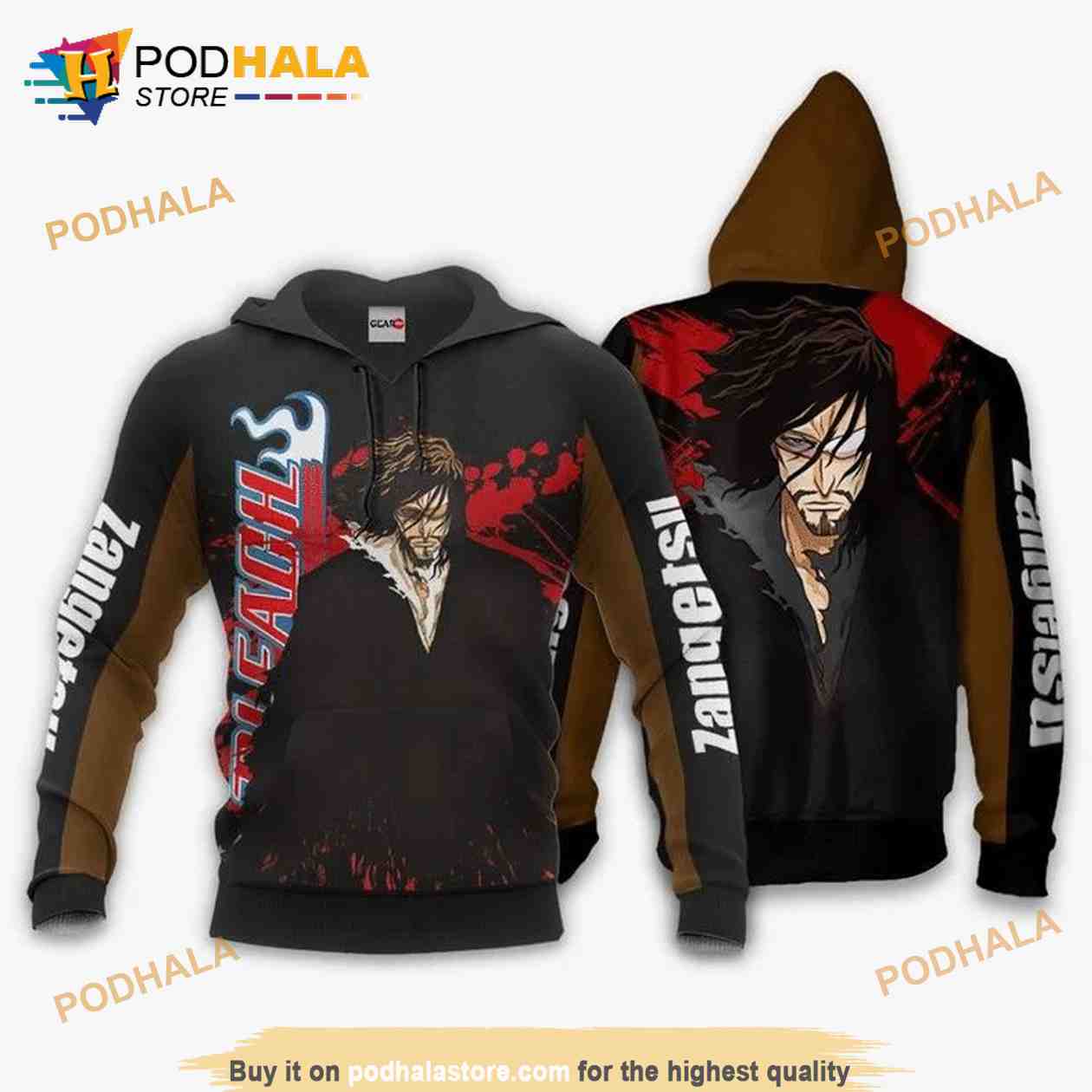 Zangetsu Anime Manga Bleach 3D Hoodie - Bring Your Ideas, Thoughts And Imaginations Into Reality Today