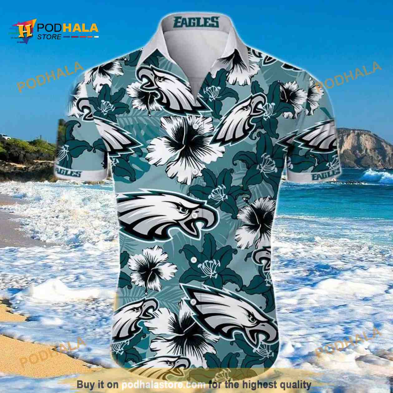 Philadelphia Eagles Nfl Habicus And Island Special Design Hawaiian Shirt  Gift For Fans - YesItCustom