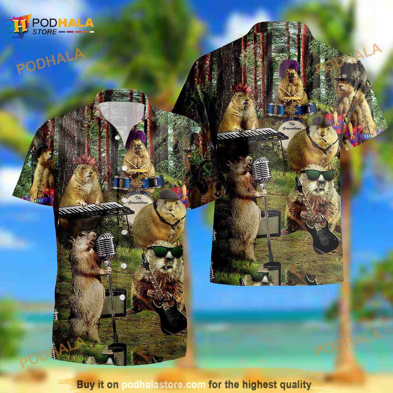 Feel Music Like Groundhogs Hawaiian Shirt - Bring Your Ideass, Thoughts And Imaginations Into Reality Todays