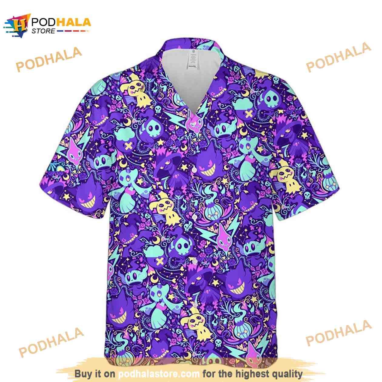 Pokemon Cute Eevee Funny 3D Hawaiian Shirt - Bring Your Ideas