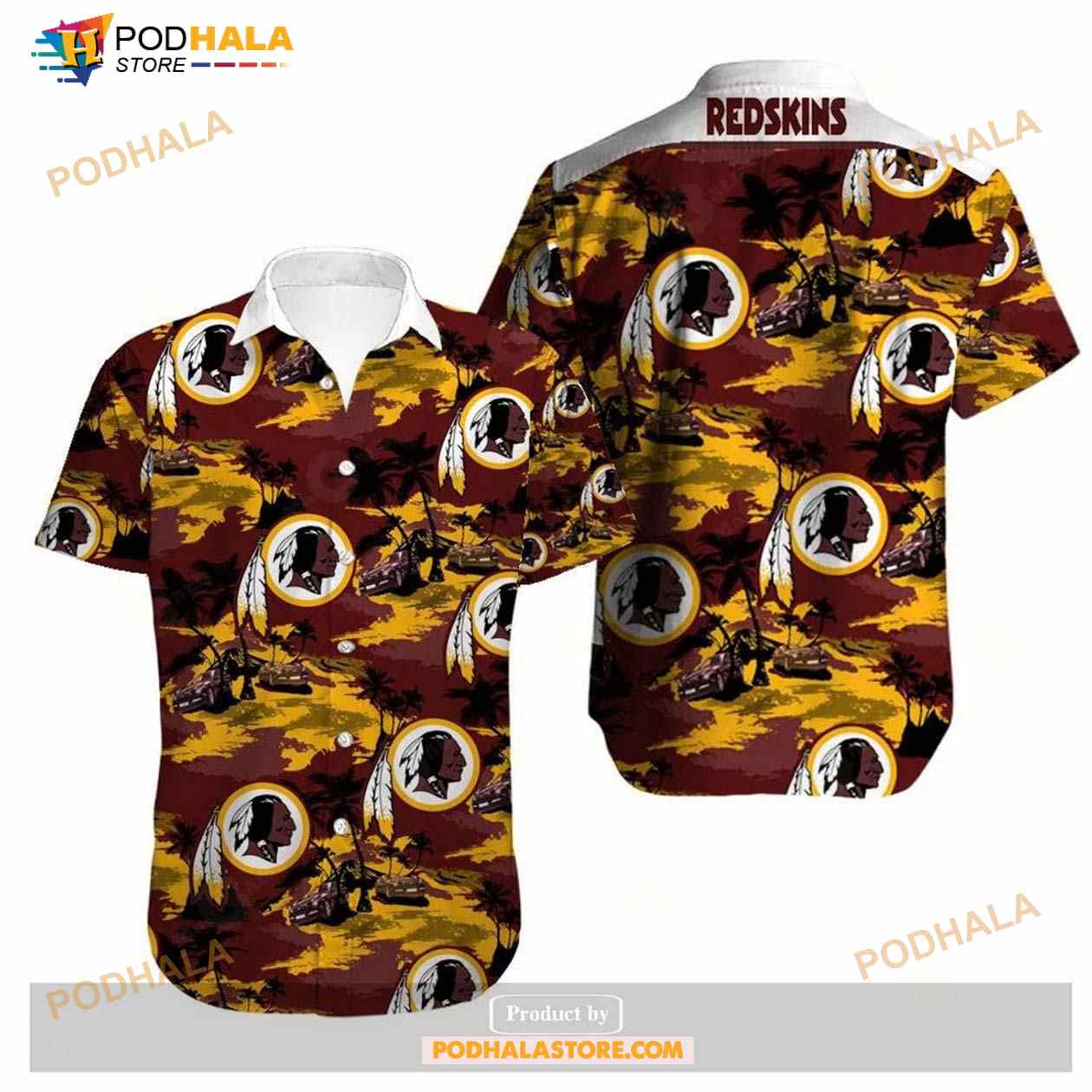 Washington Redskins Trending Model 6 Funny Hawaiian Shirt - Bring Your Ideas, Thoughts And Imaginations Into Reality Today