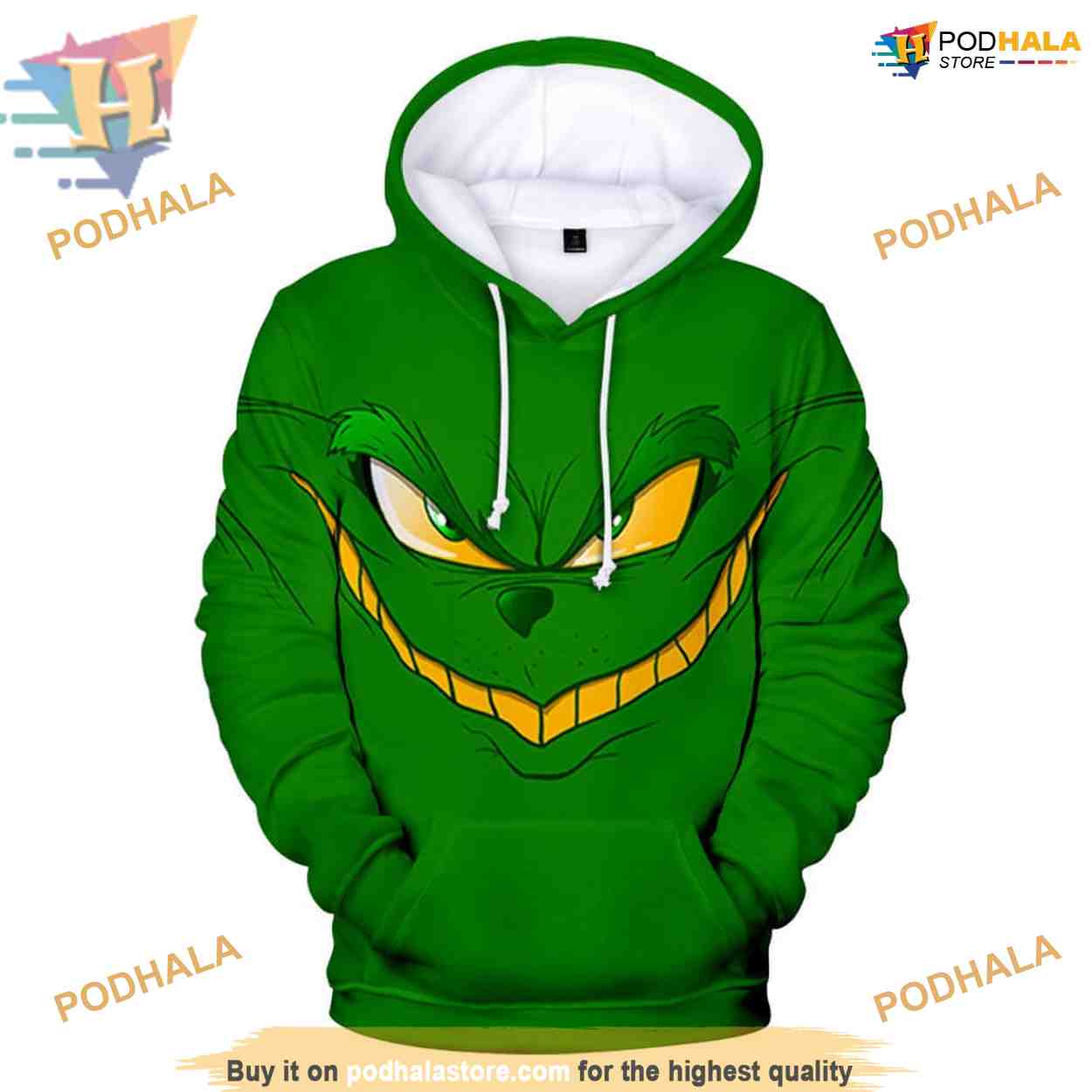 3D Grinch Christmas Hoodie, Unleash Mischief, Creative Christmas Gifts - Bring Your Ideas, Thoughts And Imaginations Into Reality Today