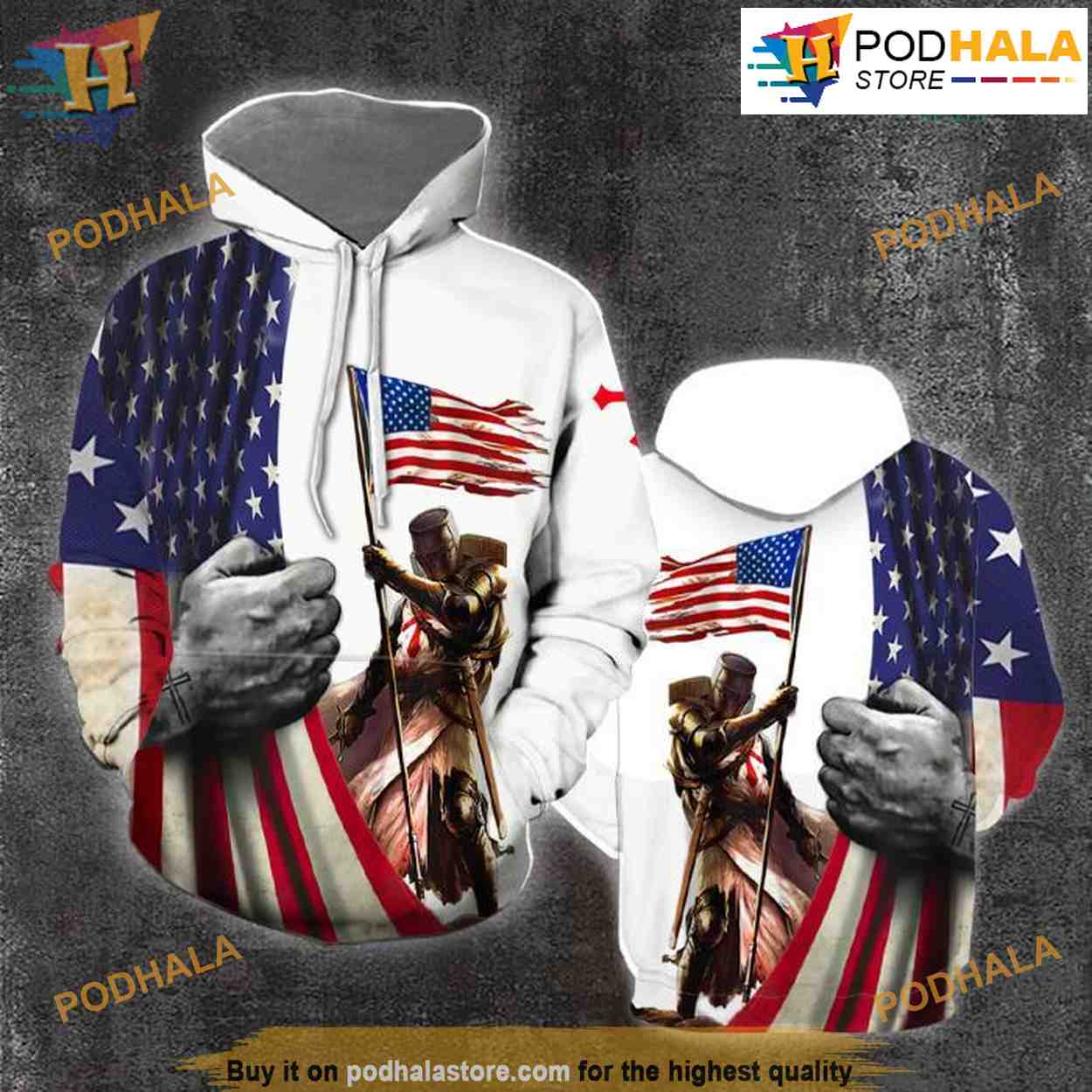 American Flag All Over Print 3D Hoodie Shirt Sweatshirt - Bring Your Ideas, Thoughts And Imaginations Into Reality Today