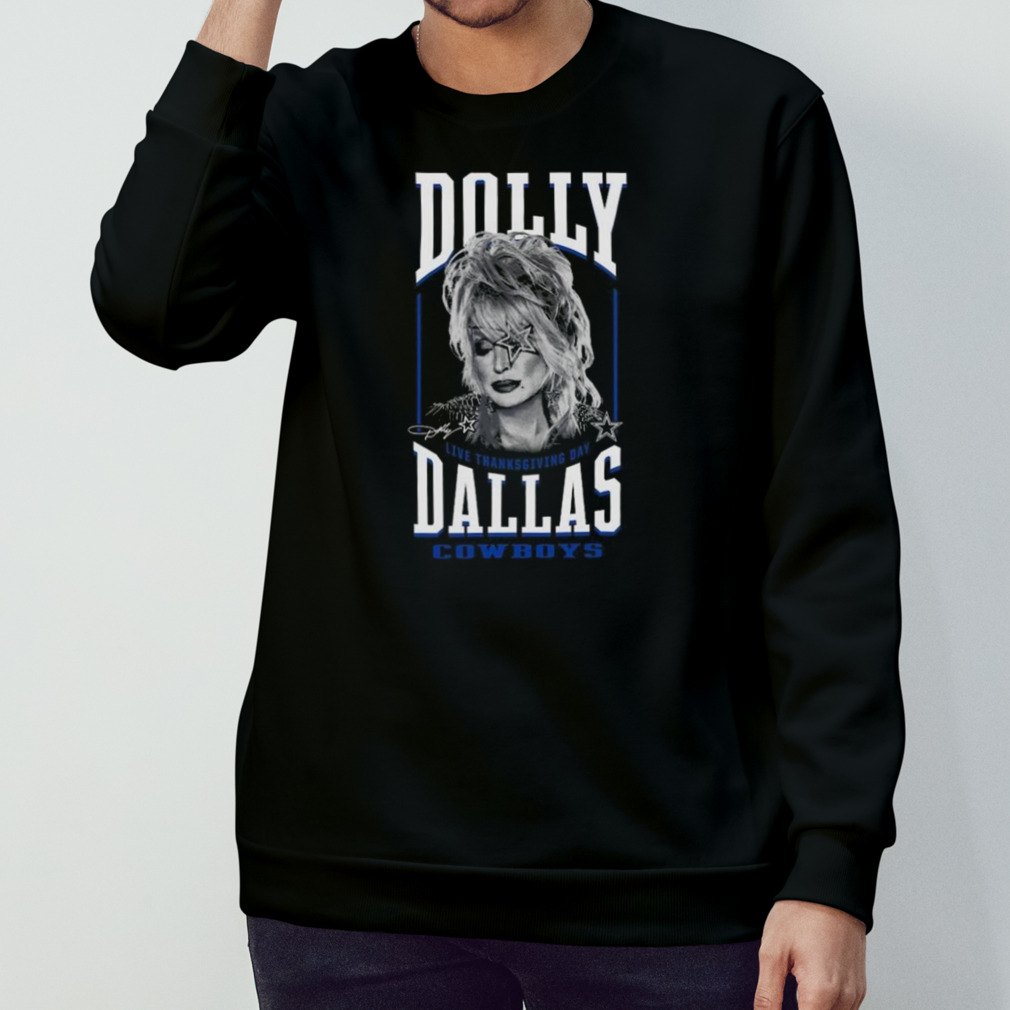 unisex Black Dallas Cowboys Dolly Parton Live T-Shirt