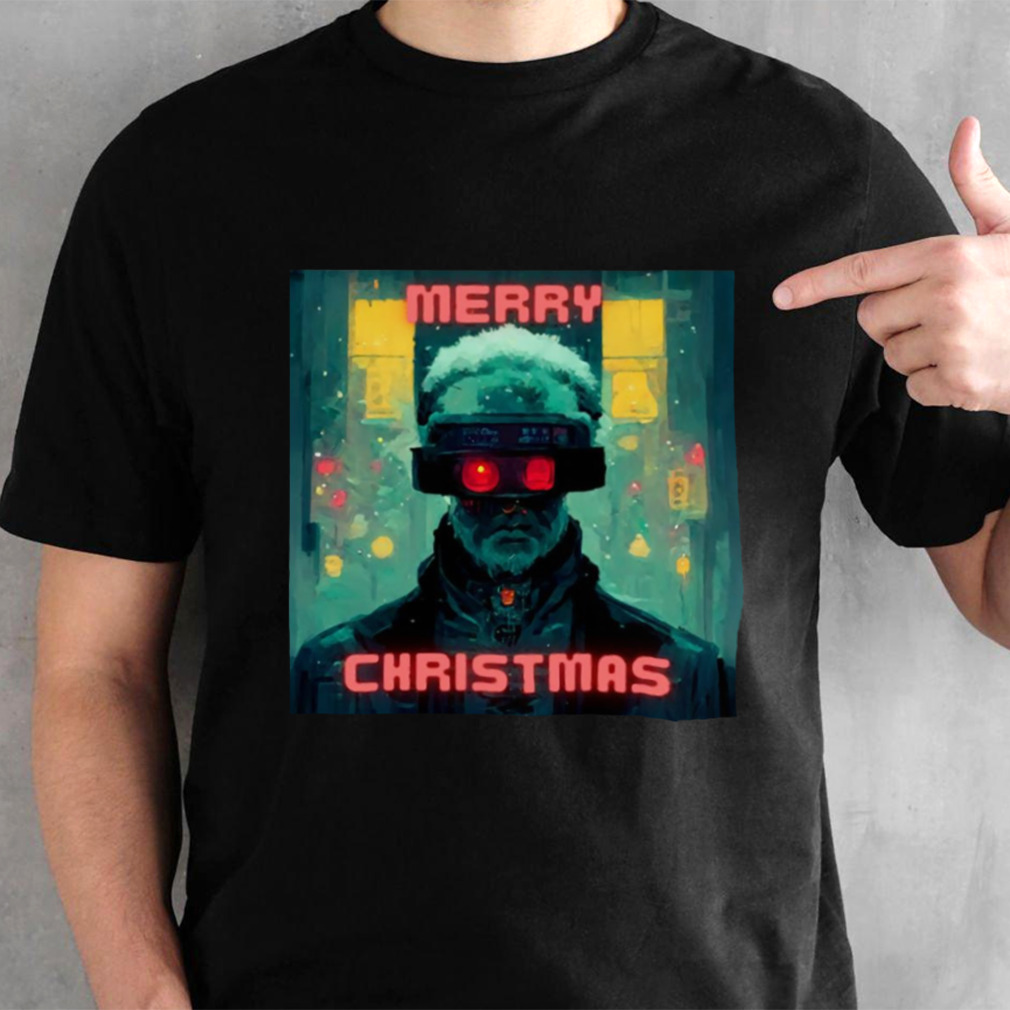 Cyberpunk Santa Claus Merry Christmas shirt