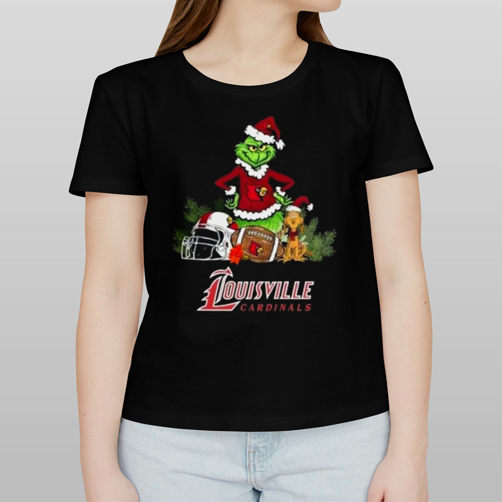 The Grinch Louisville Cardinals Football Christmas 2023 T Shirt