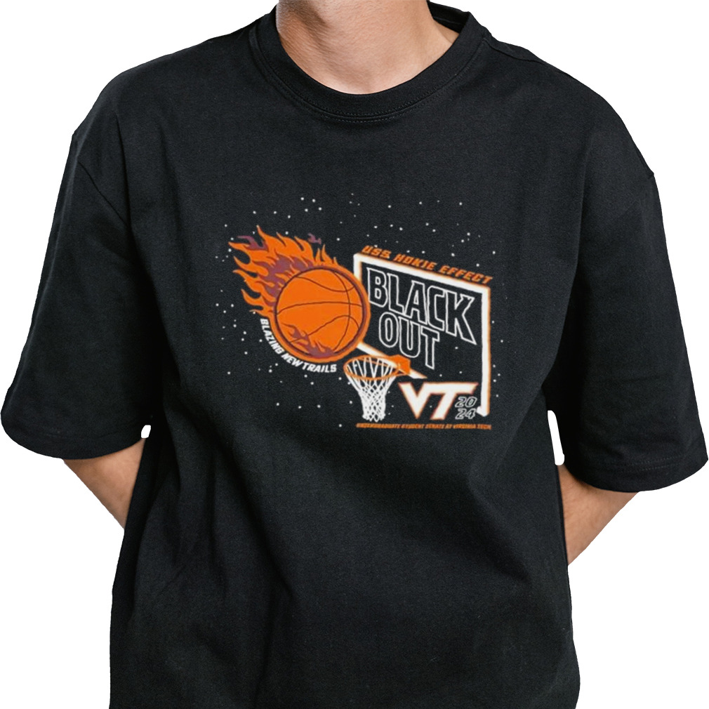 Virginia Tech Basketball Hokie Effect Black Out T-shirt