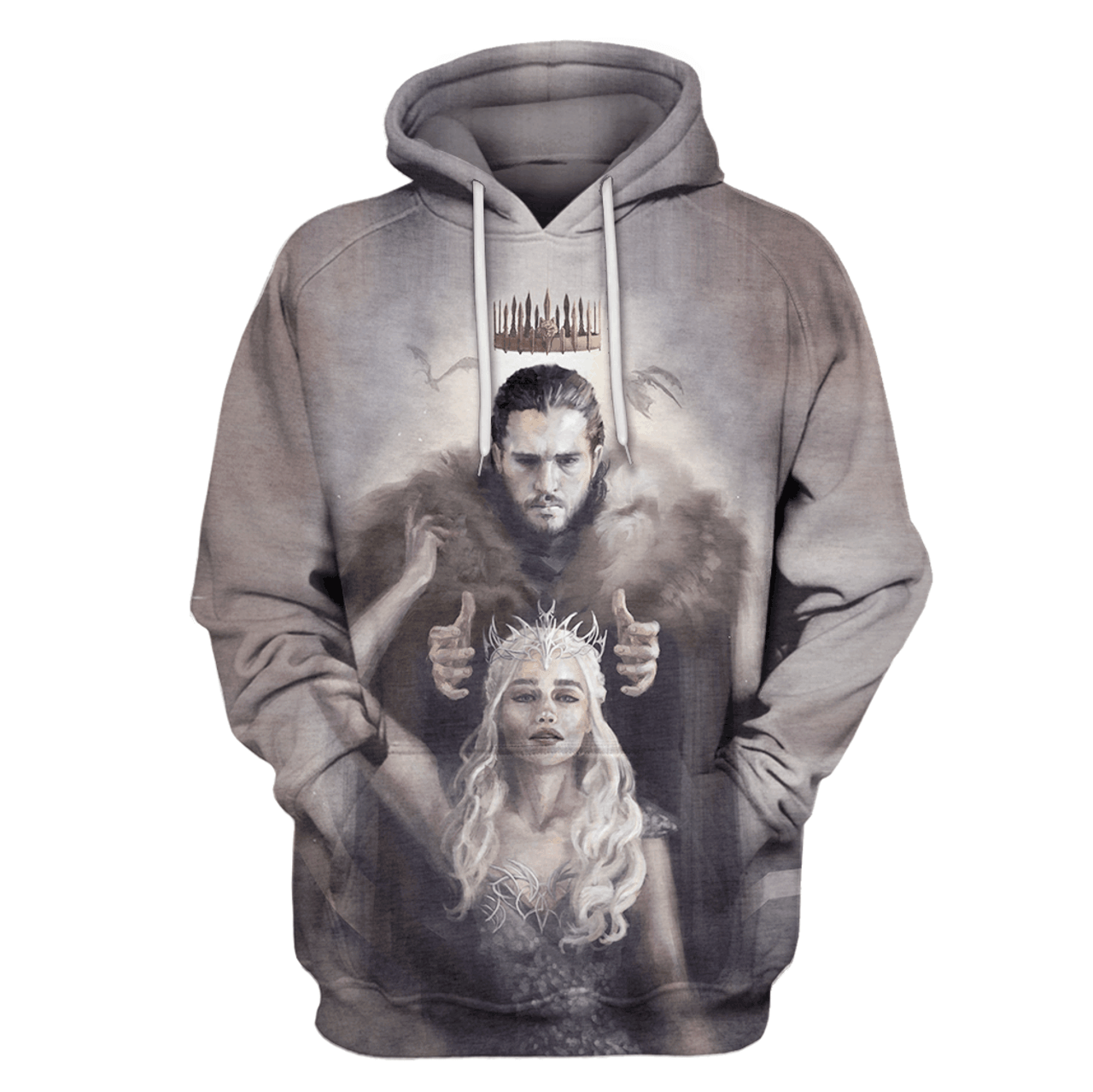HickVibes Game Of Thrones B4840 3D Pullover Printed Over Unisex Hoodie