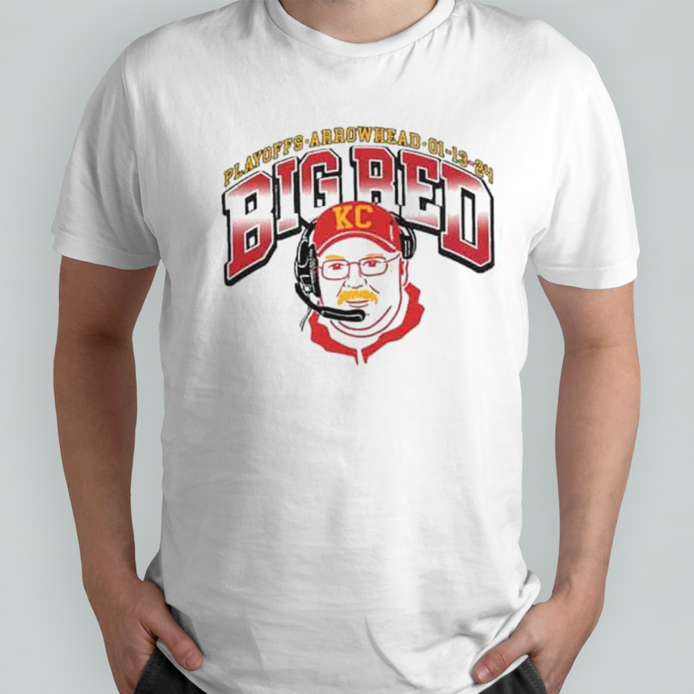 Big Red Andy Reid Mustache 2023-2024 Playoffs Arrowhead T-Shirts