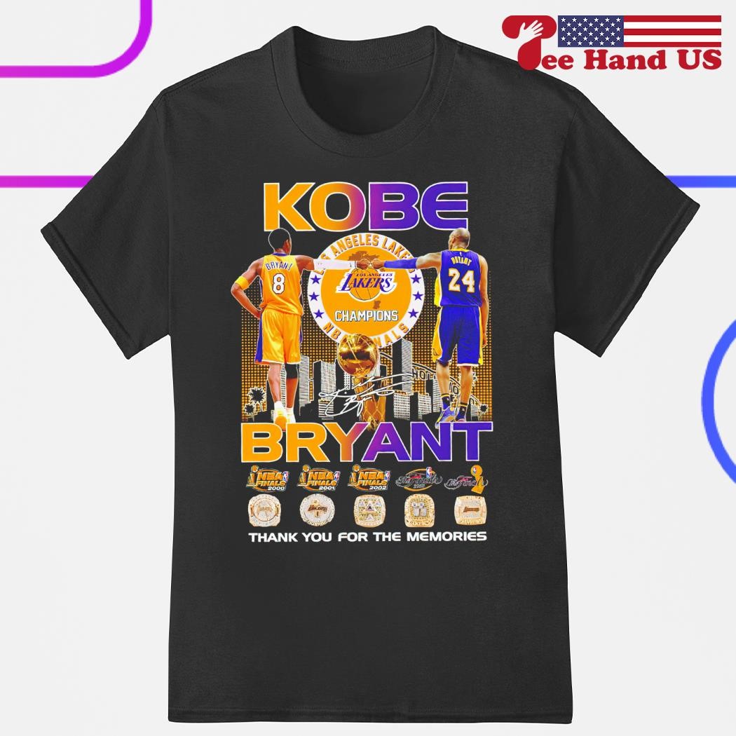 Kobe Bryant Los Angeles Lakers 2024 thank you for the memories signature shirt