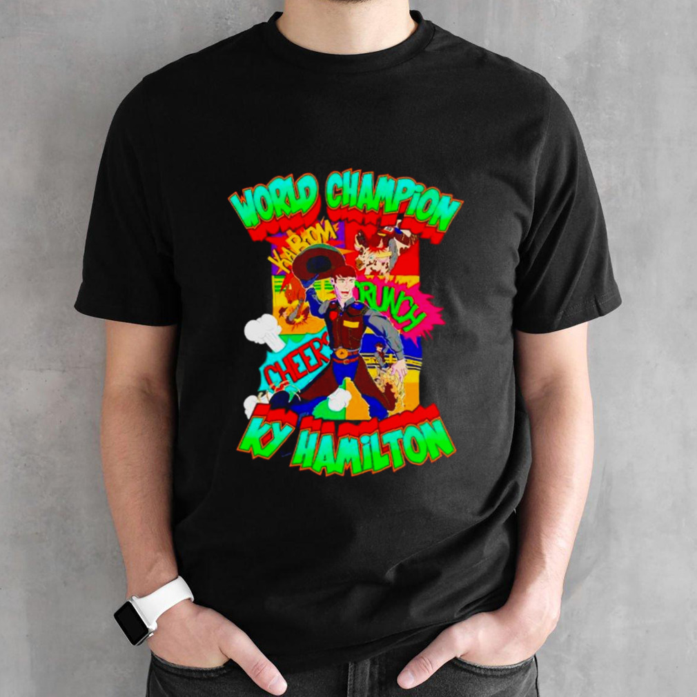 World Champion Ky Hamilton comic book hero shirt