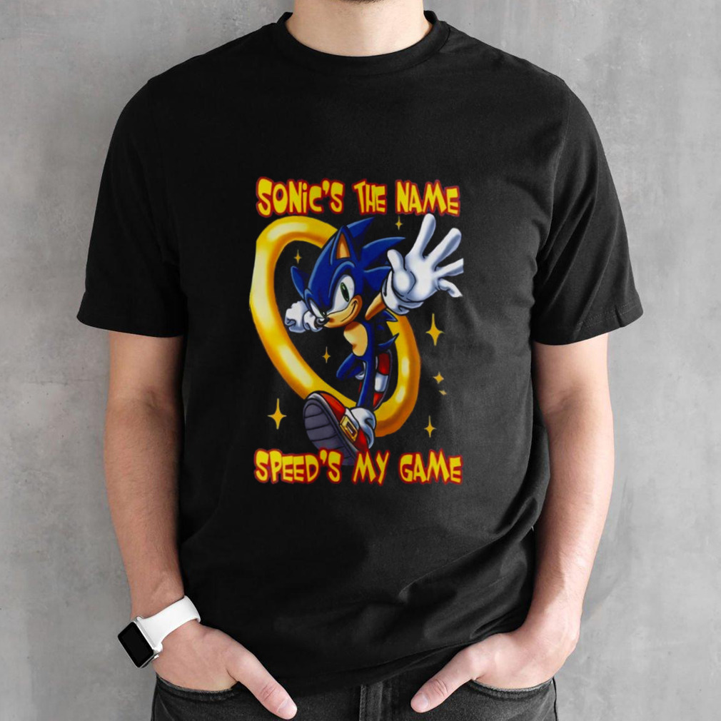 Sonic The Hedgehog Sonic’s The Name Speed’s My Game T-shirt
