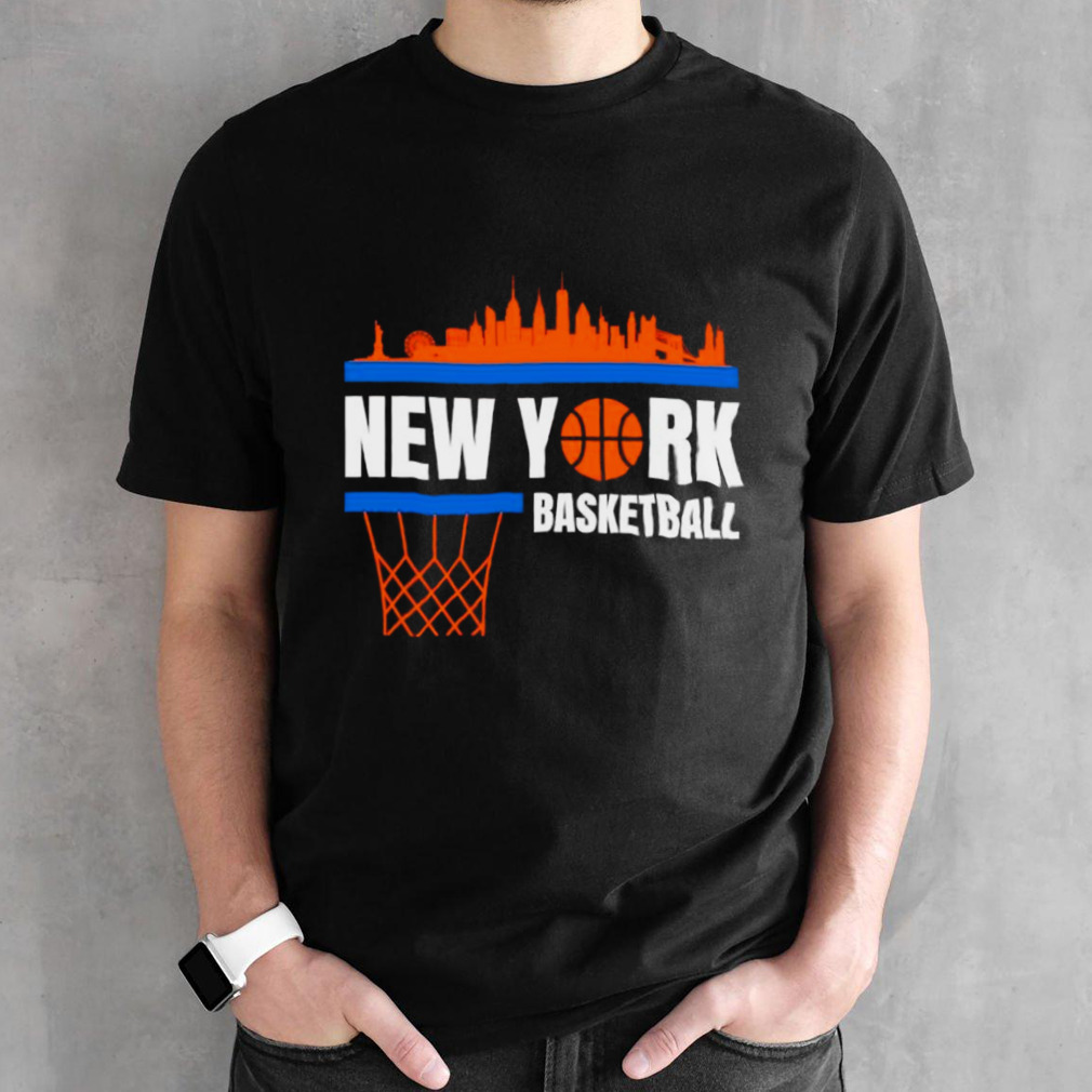 New York Basketball Knicks skyline shirt