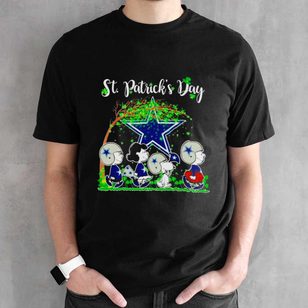 The Peanuts abbey road Dallas Cowboys St Patrick’s day shirt