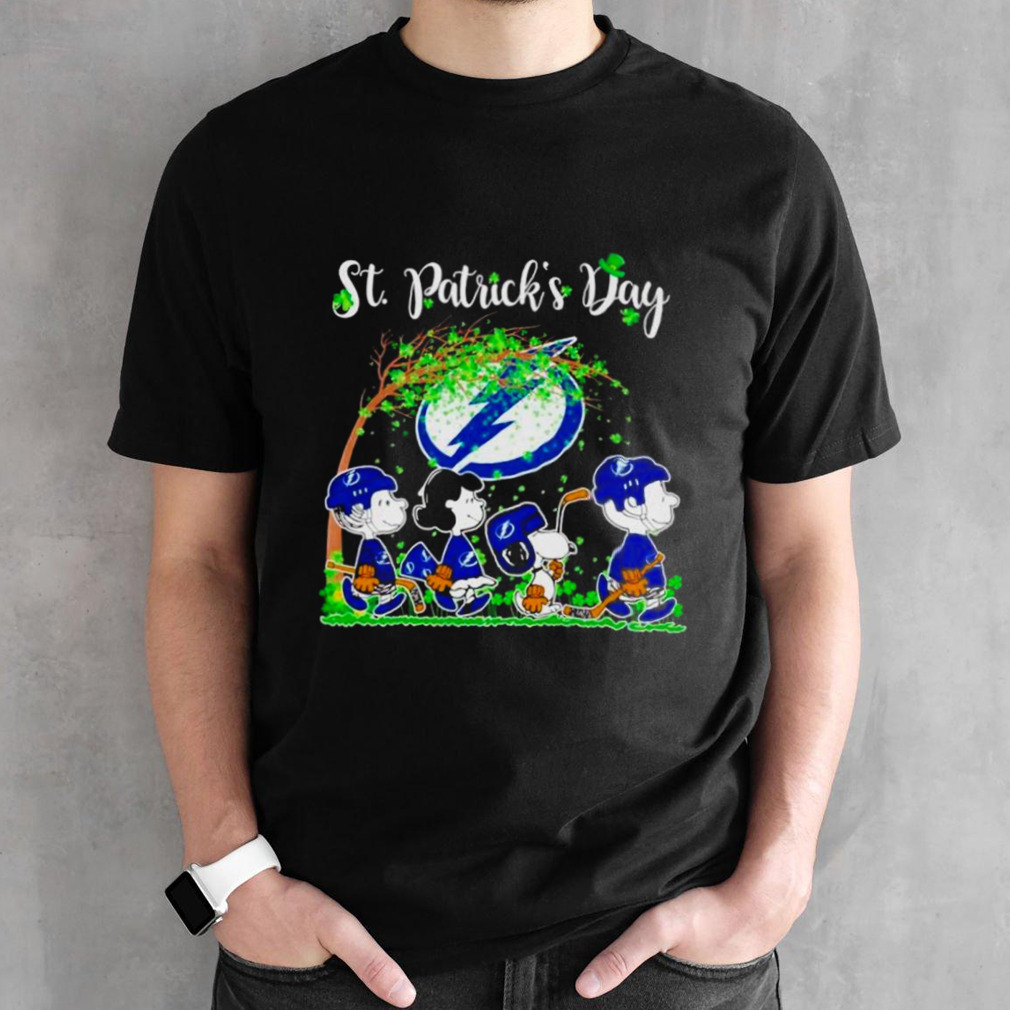 The Peanuts abbey road Tampa Bay Lightning St Patrick’s day shirt