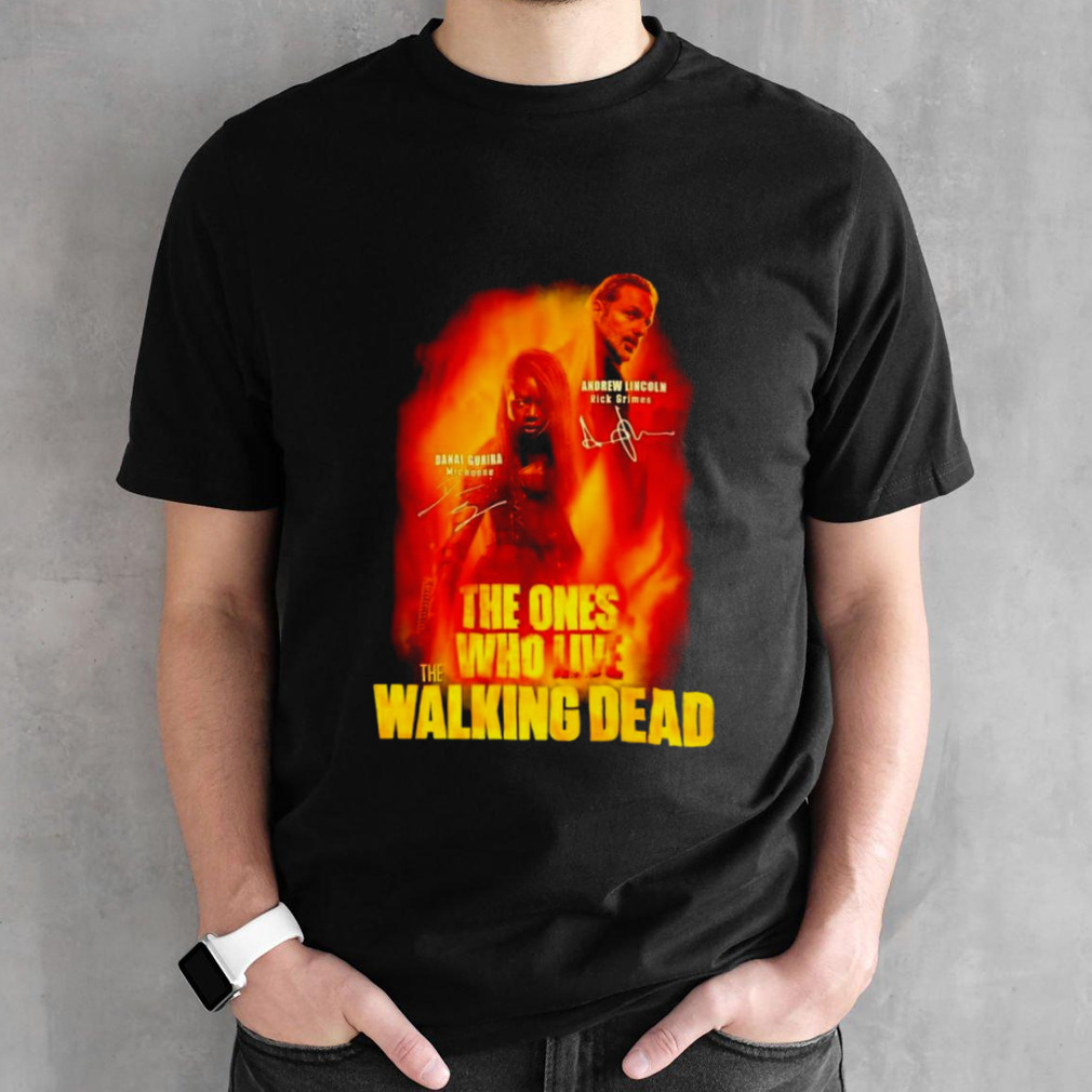 The ones who live the Walking Dead signatures shirt