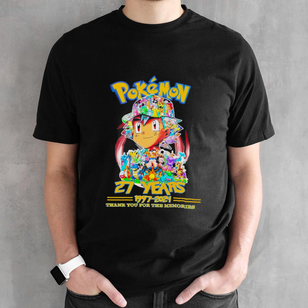 27 Years Anniversary Pokemon 1997 2024 Thank You For The Memories Shirt