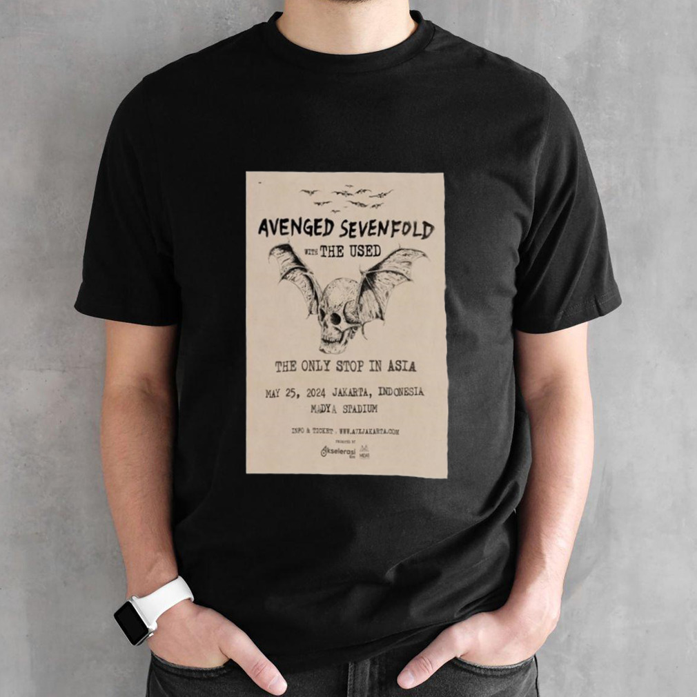 Avenged Sevenfold Jakarta Indonesia May 25 2024 Madya Stadium T-shirt